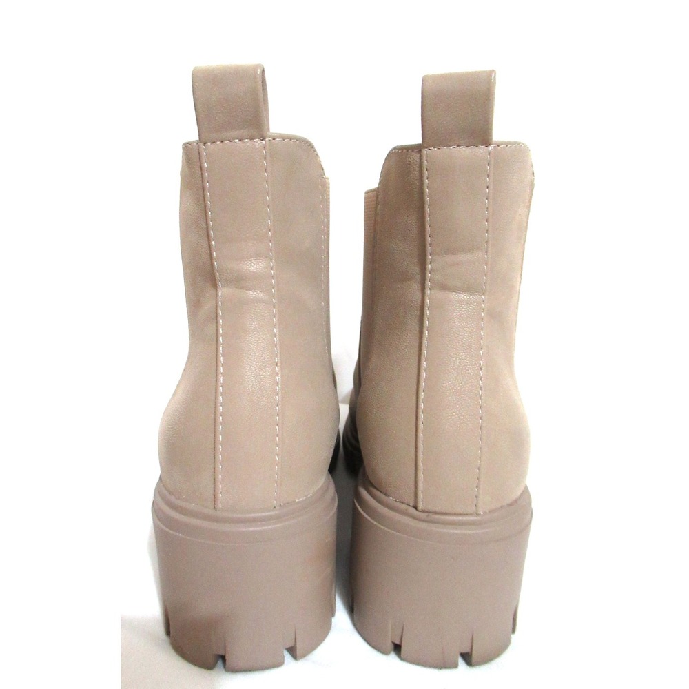 MIA Ivy Size 6.5 Lug Sole Leather Chelsea Boot Women's Stone Brus (Tan) - Picture 7 of 10